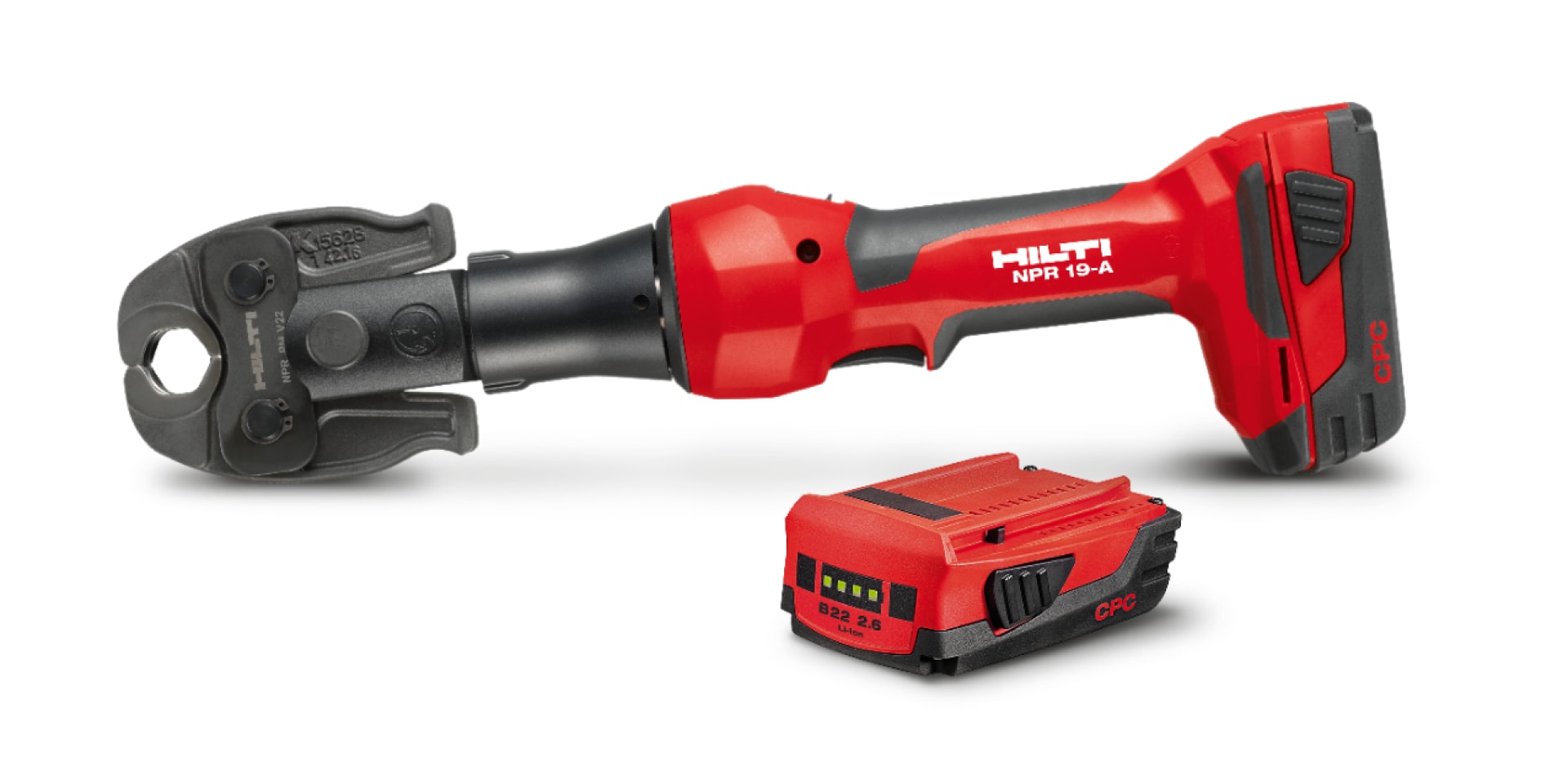 NPR 19-A cordless pipe press tool with battery 