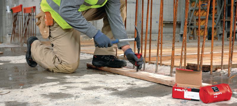 Žičniki za ročno zabijanje v beton s podložko PN Žičniki s podložko za beton, za enoročni stroj BD 1 Vrste uporabe 1