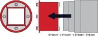 Adapter CFS-T AS Adapter za nastavitev zunanjega premera tesnil CFS-T RR in CFS-T RRS Vrste uporabe 1