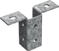 Osnovna plošča MT-B-T OC Spojnik osnovne plošče za sidranje profilnih struktur za nizke obremenitve na beton ali jeklo, za zunanjo uporabo pri nizki onesnaženosti